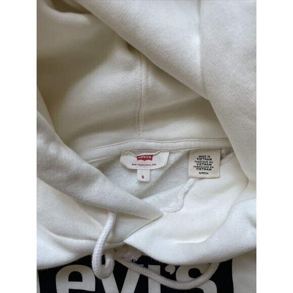 Levi's White‎ Hoodie size S - Picture 4 of 6